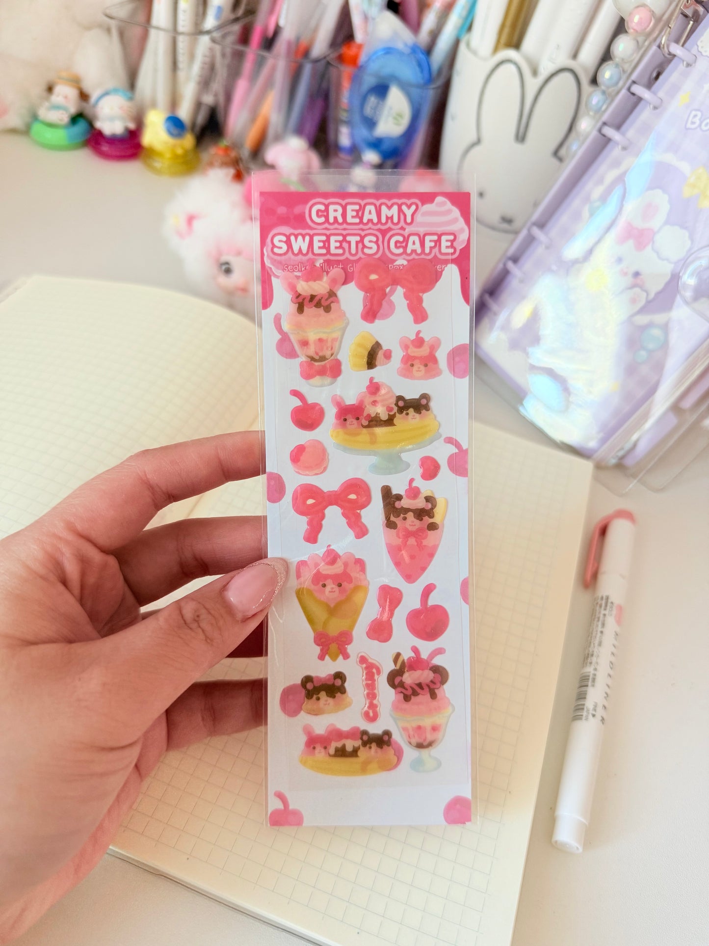 Seolkee Illust — Creamy Sweets Cafe Sticker Sheet
