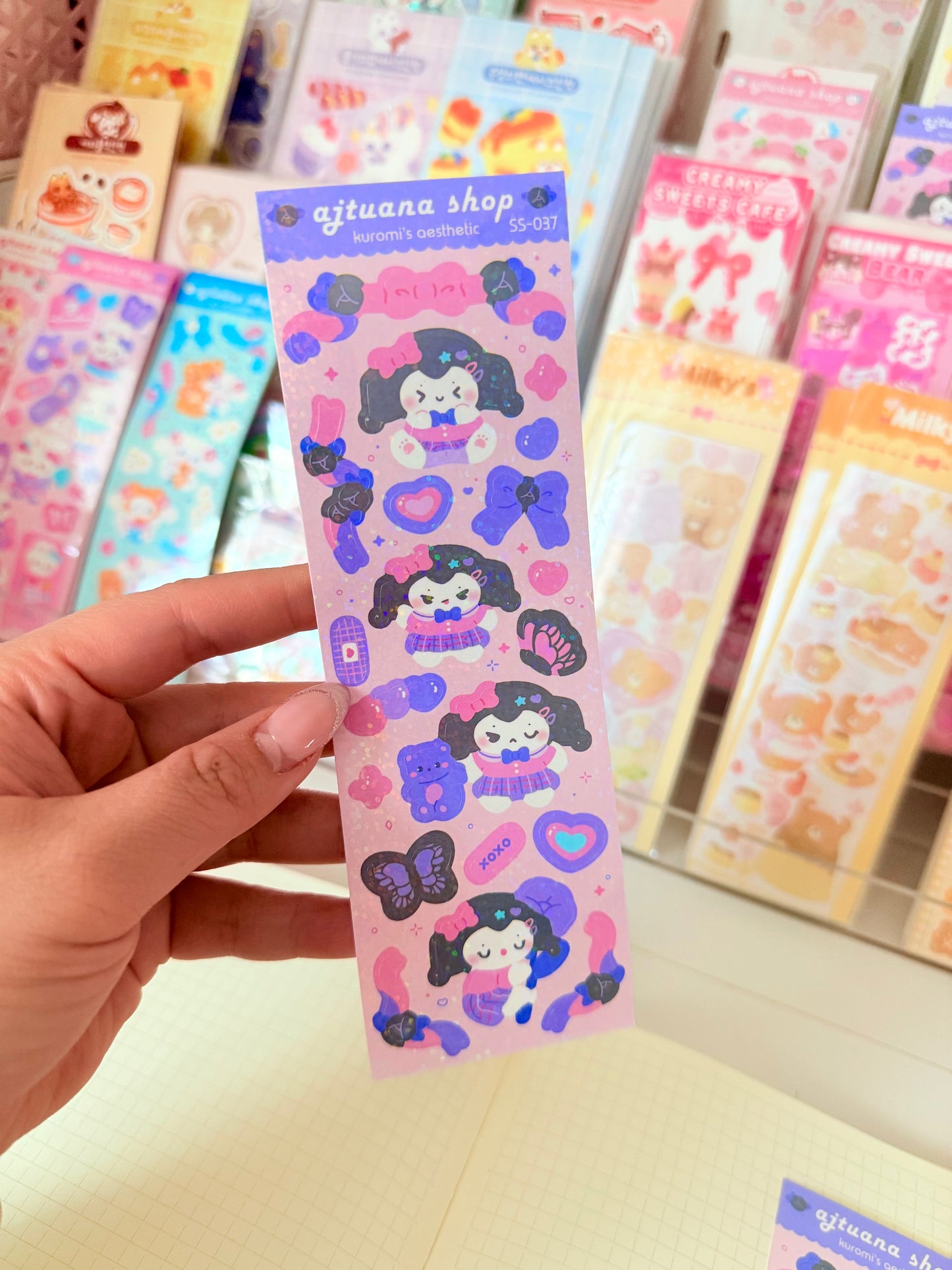 Ajtuana Shop — Kuromi Sticker Sheet