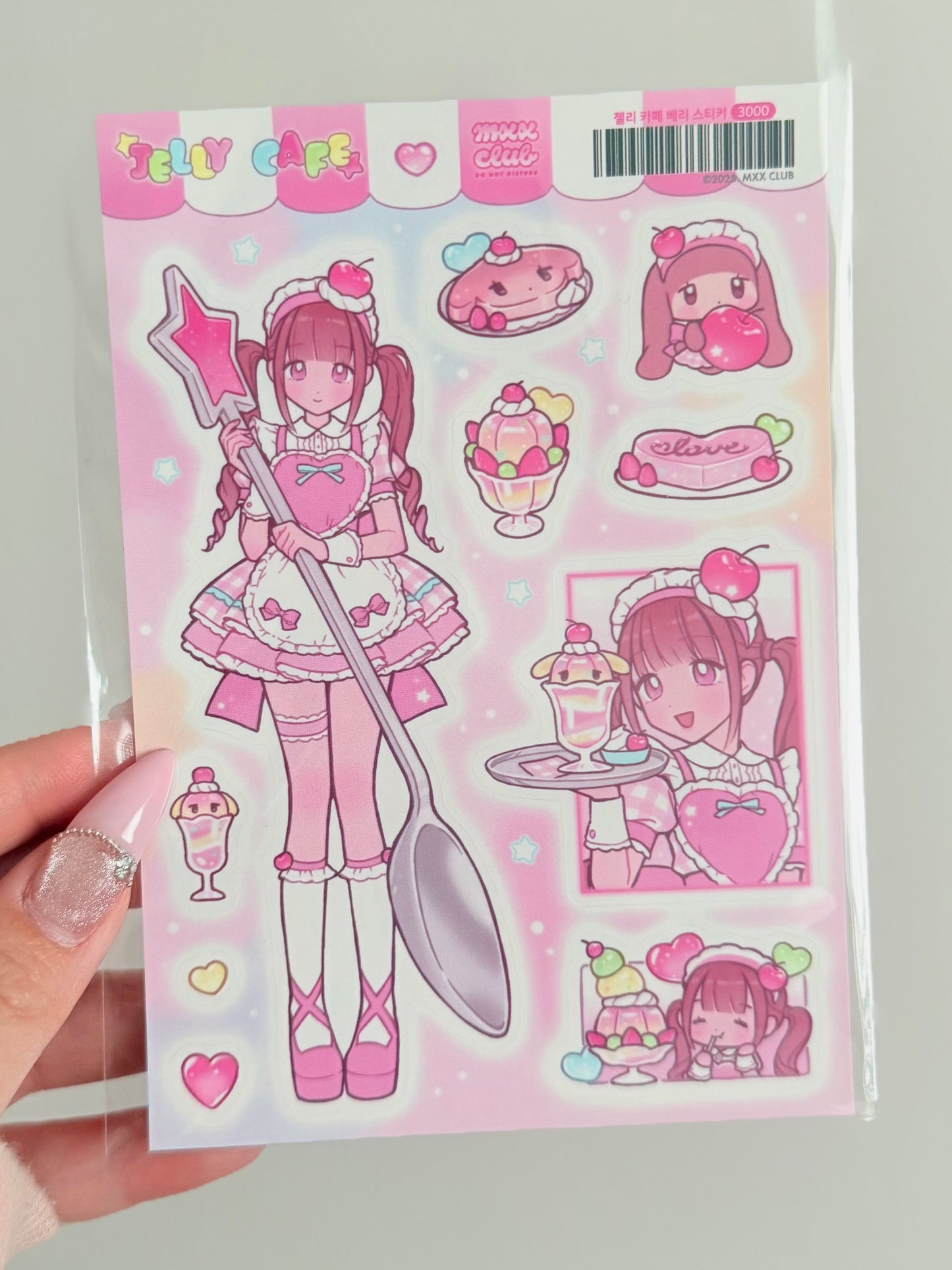 Maxxi Club — Jelly Cafe (Berry) Sticker Sheet