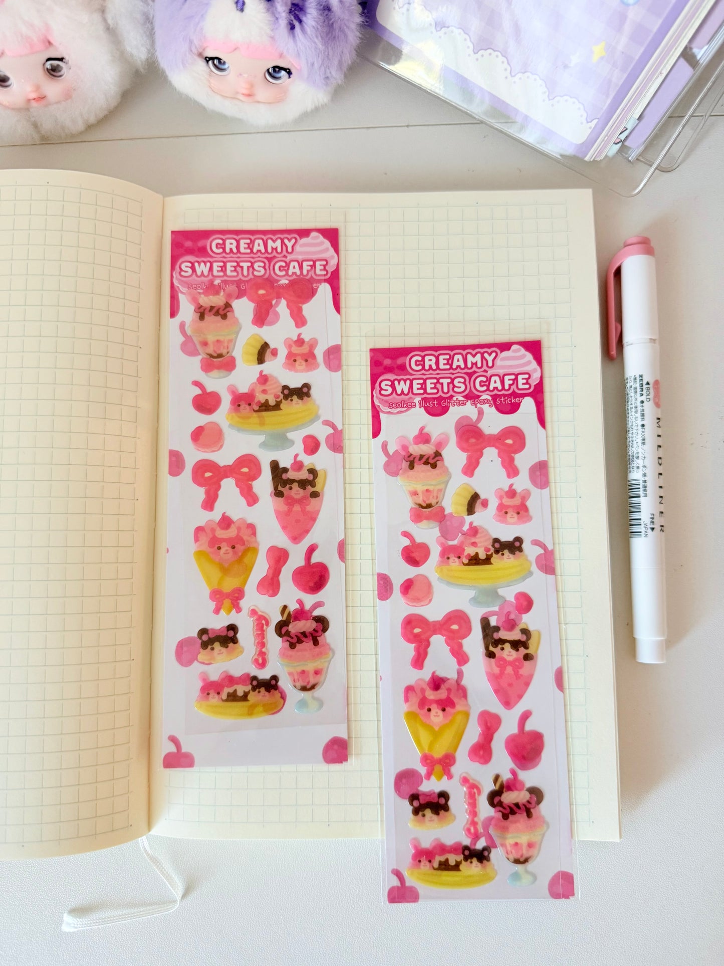 Seolkee Illust — Creamy Sweets Cafe Sticker Sheet