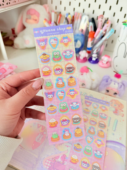 Ajtuana Shop — Sanrio Pastries Sticker Sheet