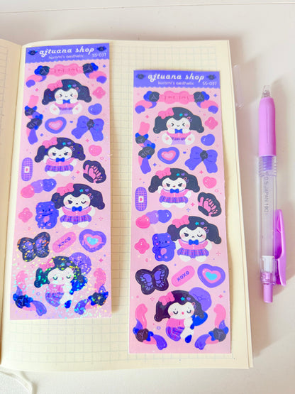 Ajtuana Shop — Kuromi Sticker Sheet