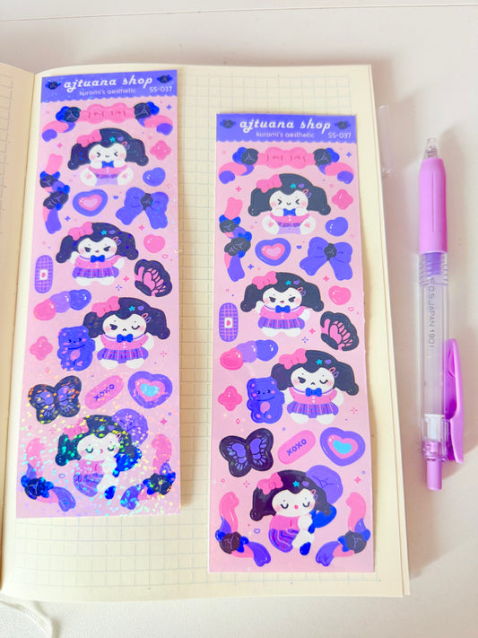 Ajtuana Shop — Kuromi Sticker Sheet