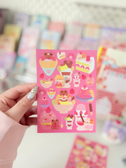Mintymentaiko — Pink Dessert Sticker Sheet