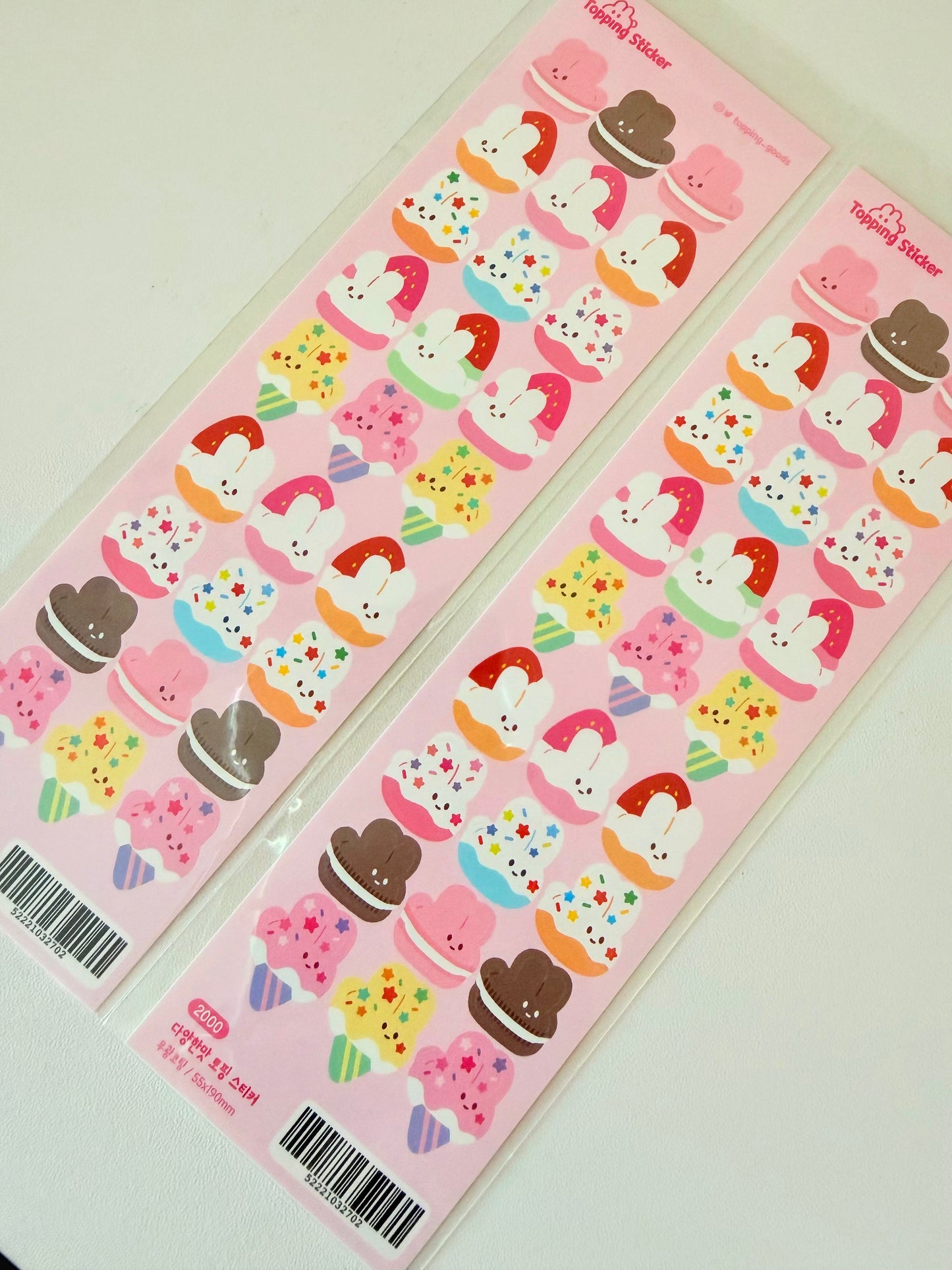 Topping Goods — Assorted Flavor Topping Sticker Sheet