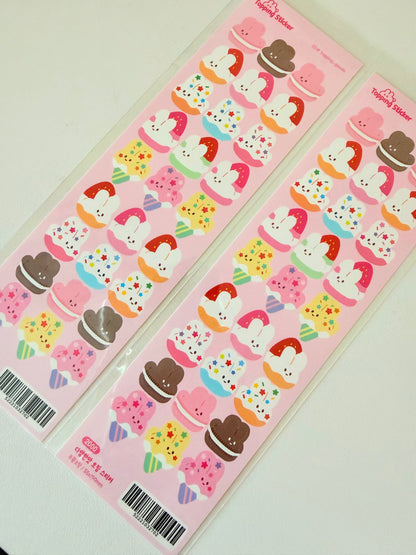 Topping Goods — Assorted Flavor Topping Sticker Sheet