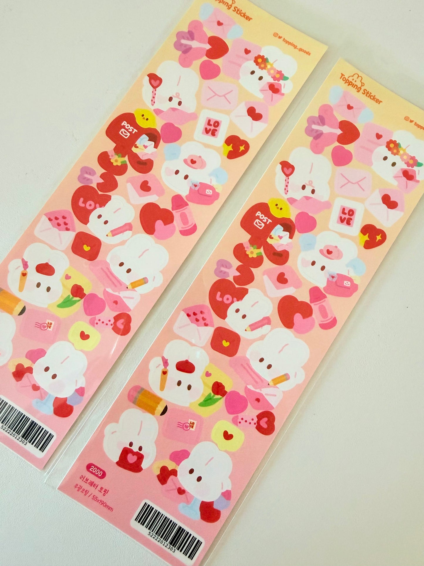 Topping Goods — Love Letter Topping Sticker Sheet