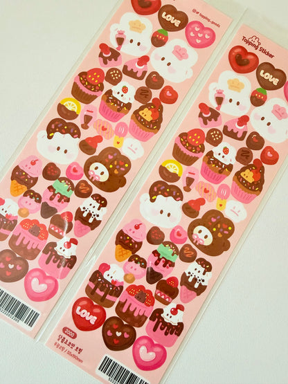 Topping Goods — Sweet Chocolate Topping Sticker Sheet