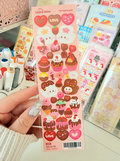 Topping Goods — Sweet Chocolate Topping Sticker Sheet