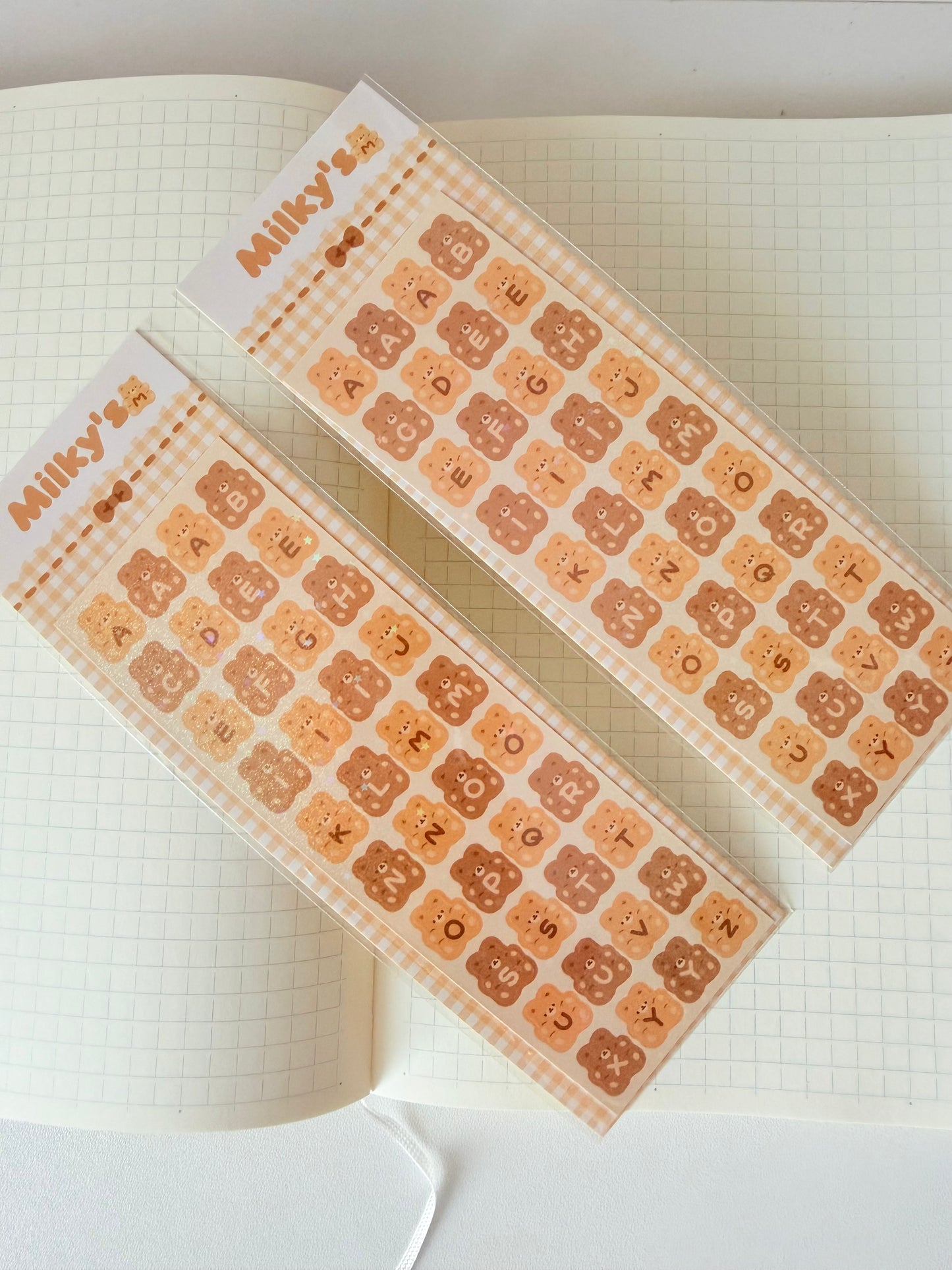 Milky's — Bear Alphabet Sticker Sheet