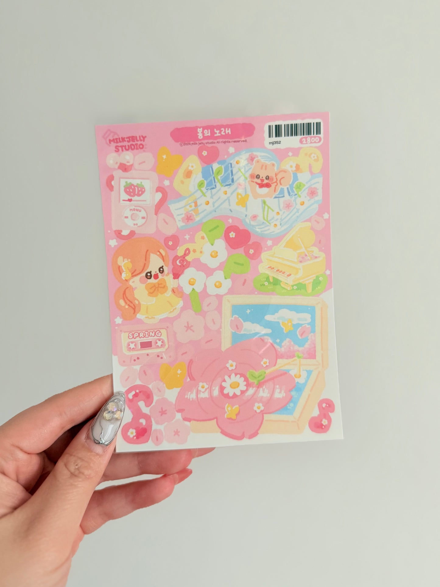 Milk Jelly Studio — Song of Spring Sticker Sheet