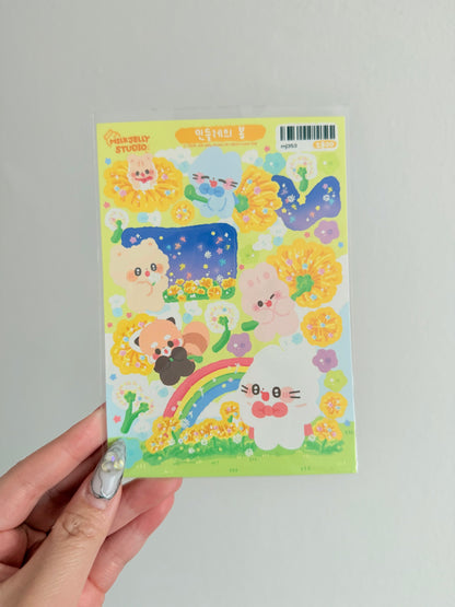 Milk Jelly Studio — Dandelion Spring Sticker Sheet