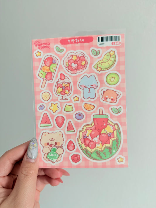 Milk Jelly Studio — Watermelon Punch Sticker Sheet