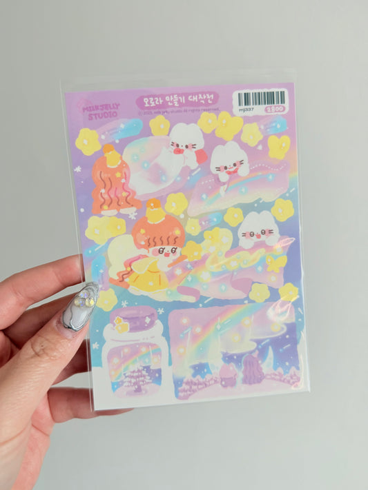 Milk Jelly Studio — Aurora-Making Project Sticker Sheet