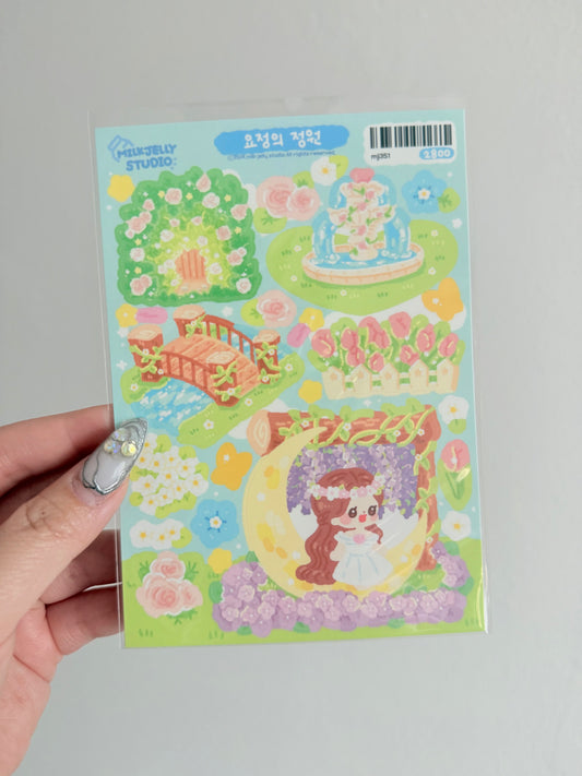 Milk Jelly Studio — Fairy's Garden Sticker Sheet