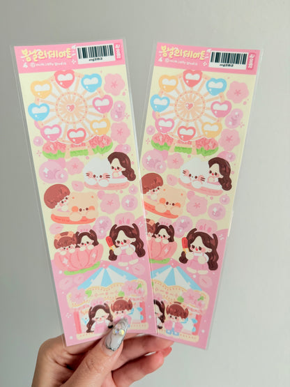 Milk Jelly Studio — Spring Day Date Sticker Sheet