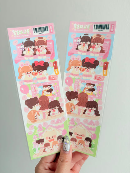 Milk Jelly Studio — Spring Day School Uniform Sticker Sheet