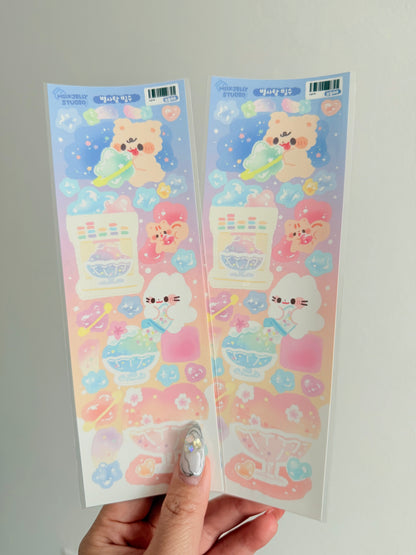 Milk Jelly Studio — Star Candy Shaved Ice Sticker Sheet