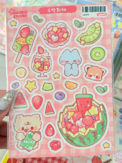 Milk Jelly Studio — Watermelon Punch Sticker Sheet