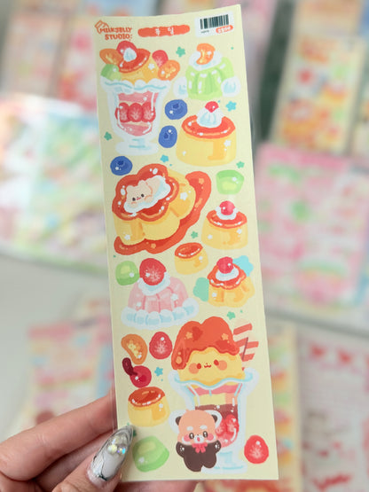 Milk Jelly Studio — Pudding Sticker Sheet
