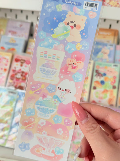 Milk Jelly Studio — Star Candy Shaved Ice Sticker Sheet