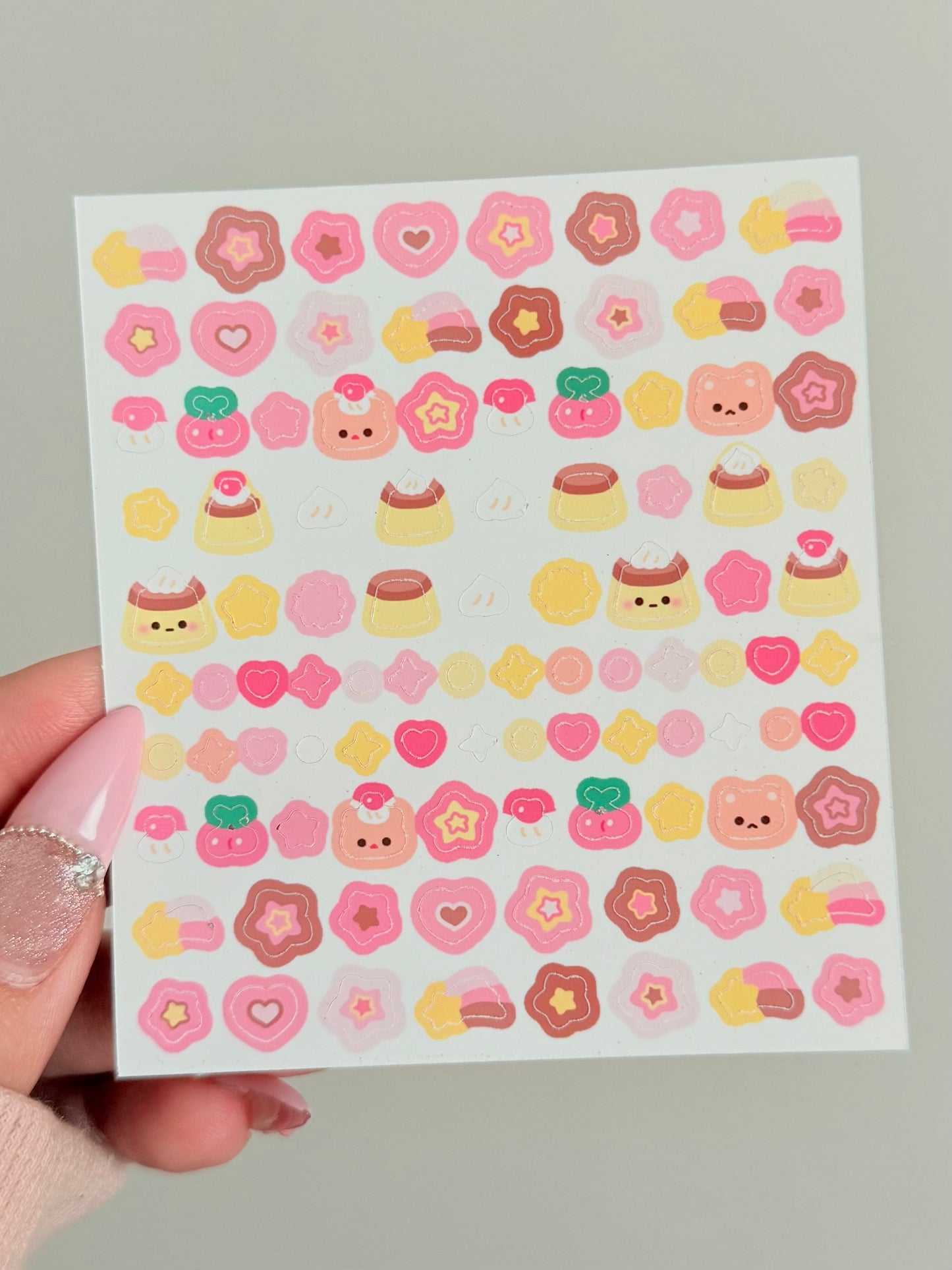Ajtuana Shop — Mini Deco (Brown & Pink) Sticker Sheet