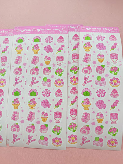 Ajtuana Shop — Sakura Sweets Sticker Sheet
