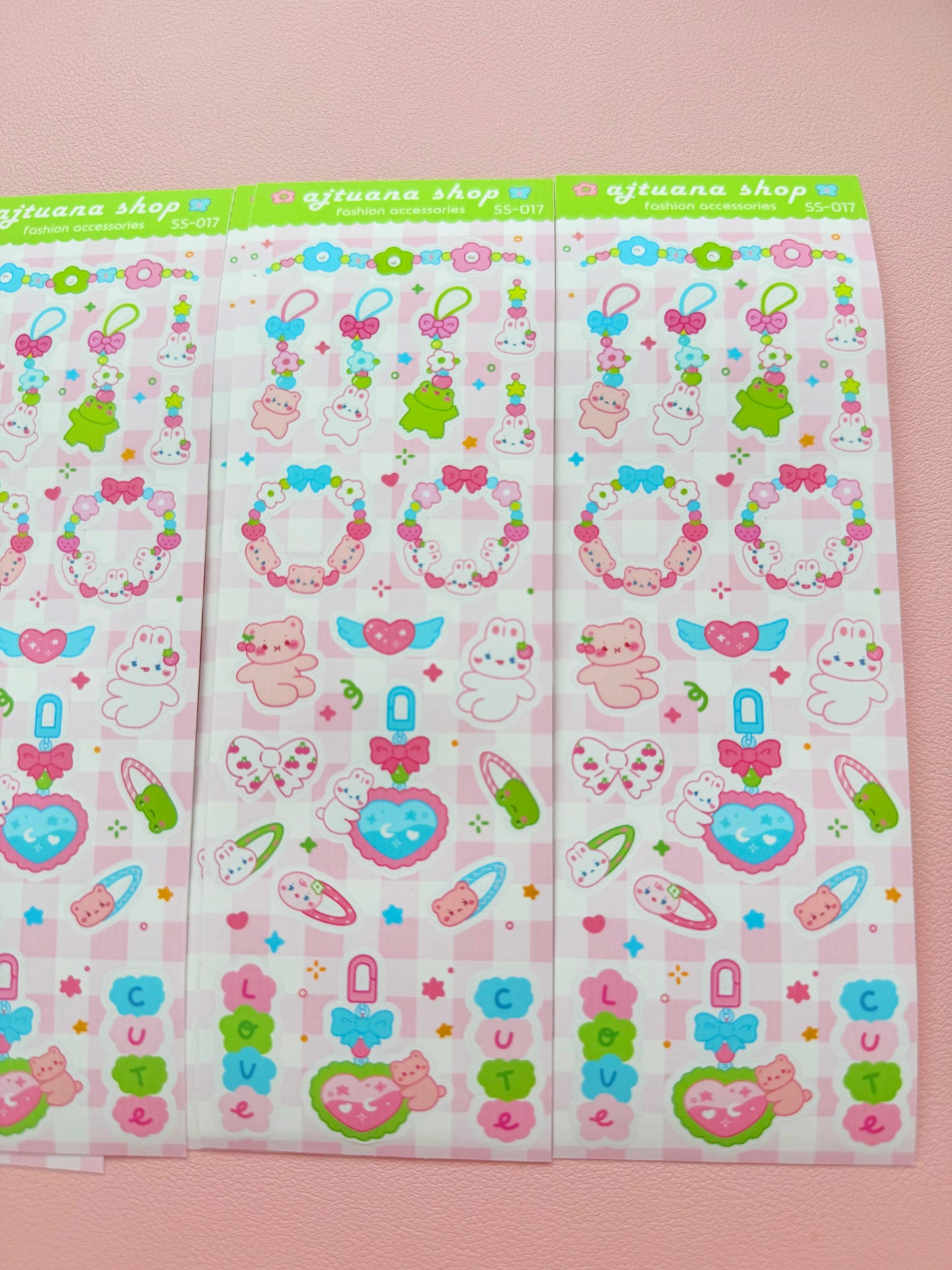 Ajtuana Shop — Fashion Accessories Sticker Sheets