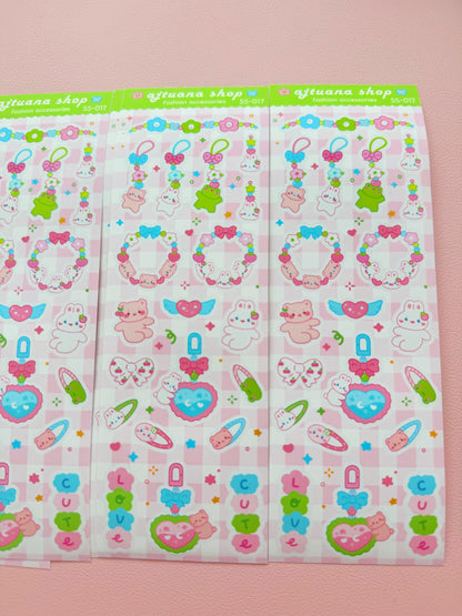 Ajtuana Shop — Fashion Accessories Sticker Sheets